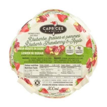 CONFITURE DE FRAISE +RHUBARBE +POMMES