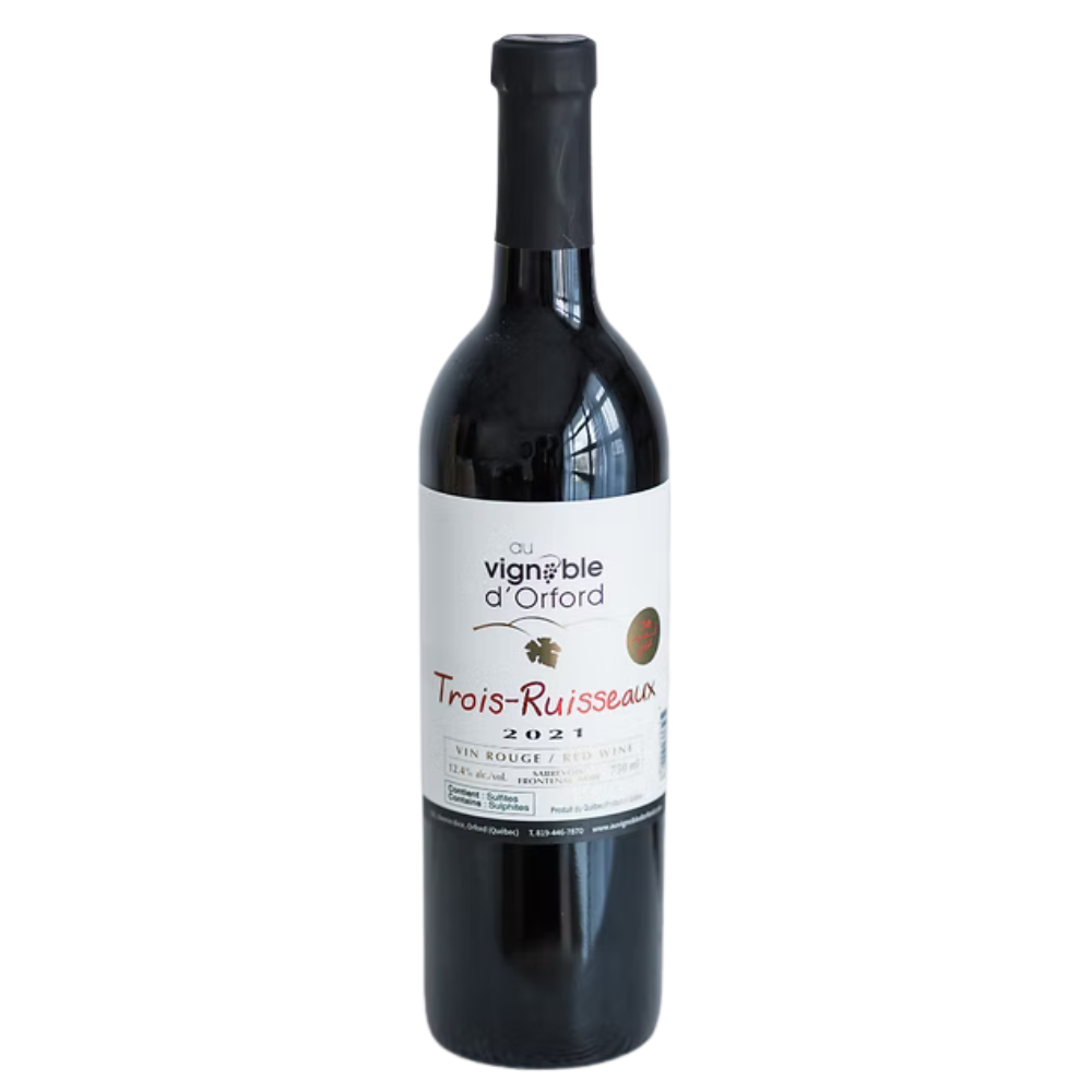 AU VIGNOBLE D'ORFORD | LES TROIS-RUISSEAUX 2020 | VIN ROUGE SEC | 750 ML