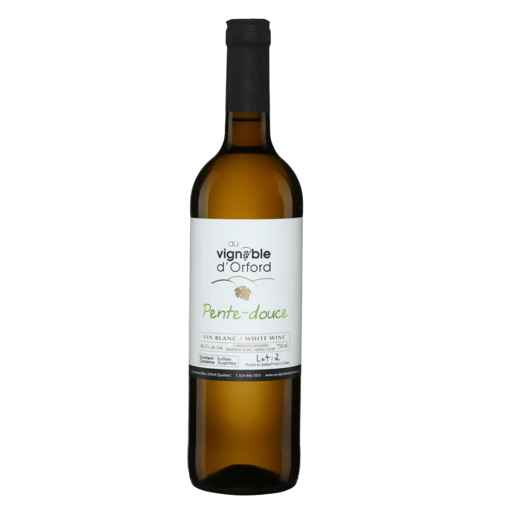AU VIGNOBLE D'ORFORD | LA PENTE-DOUCE 2022 | VIN BLANC SEC | 750 ML