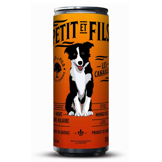 COCKTAILS ALCOOLISÉS | LES CANAILLES MANGO FIZZ | CIDRE PÉTILLANT | 355 ML