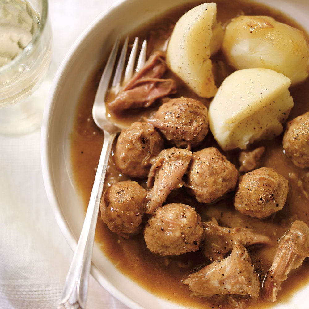 RAGOÛT DE BOULETTES +PATTES DE COCHON | DE LA FERME À L'ASSIETTE | 1 KG (6-8 PORTIONS)