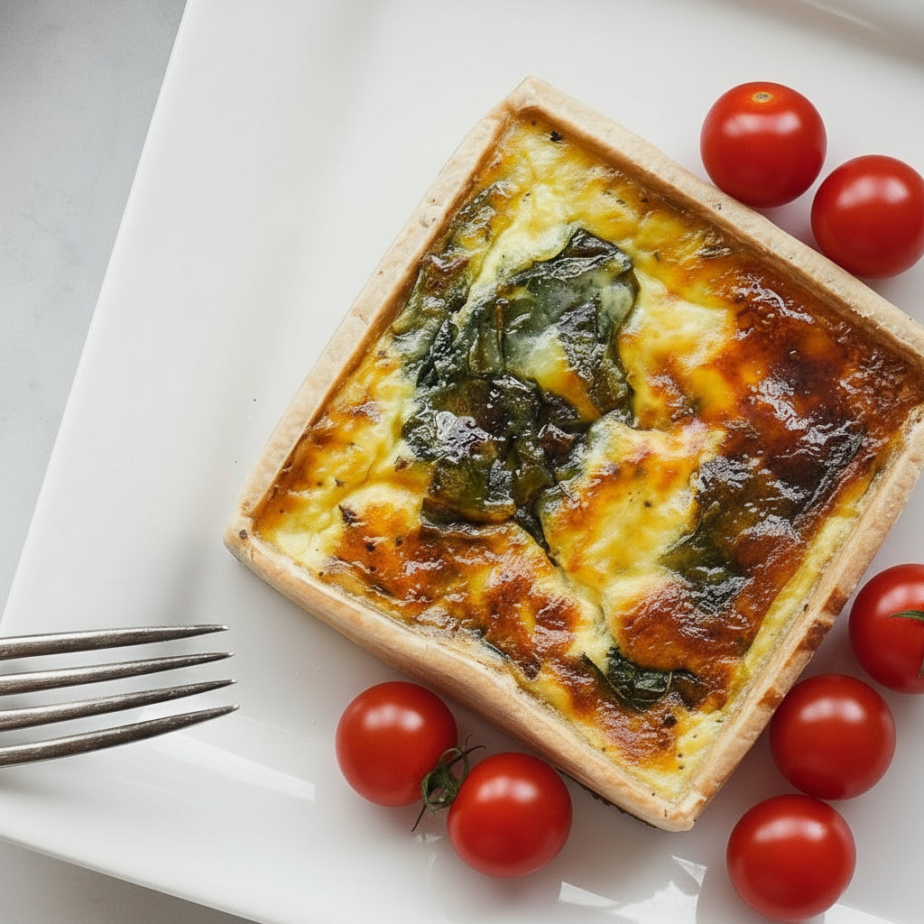 PETITE QUICHE ÉPINARDS +CHÈVRE | VÉGÉTARIEN