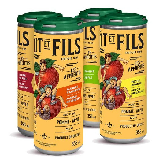 MOÛT DE POMMES PÉTILLANT | 4 x SAVEURS ASSORTIES