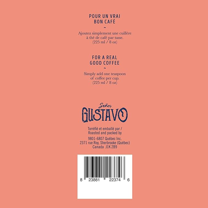 CAFÉ SEÑOR GUSTAVO | MOULU | EL BUENO COLOMBIEN VELOUTÉ