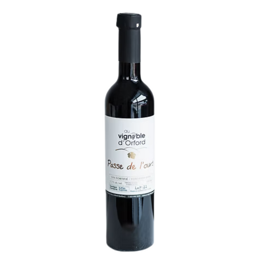 AU VIGNOBLE D'ORFORD | PASSE DE L'OURS 2021 | VIN FORTIFIÉ | 500 ML