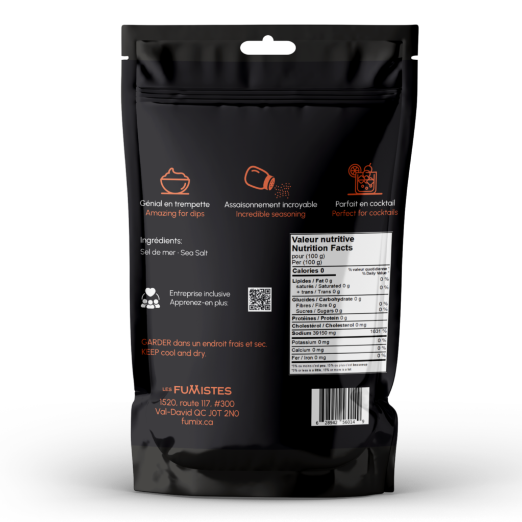 SEL DE MER FUMÉ ARTISANAL | FUMIX | 140 GR