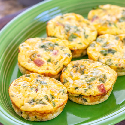 MINI CRUSTLESS VEGETABLE QUICHE | GLUTEN FREE + VEGETARIAN