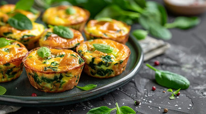 MINI CRUSTLESS VEGETABLE QUICHE | GLUTEN FREE + VEGETARIAN