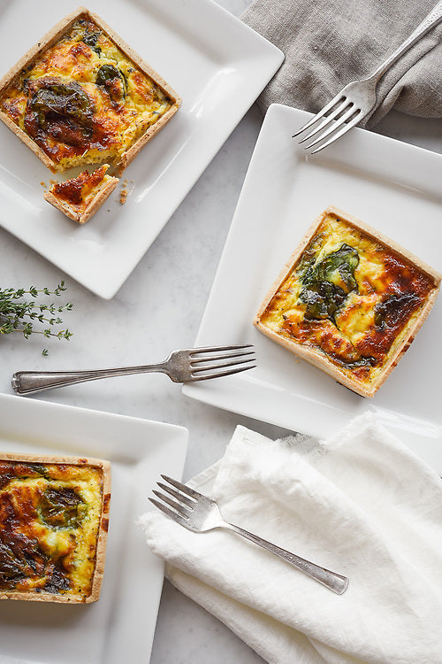 PETITE QUICHE ÉPINARDS +CHÈVRE | VÉGÉTARIEN