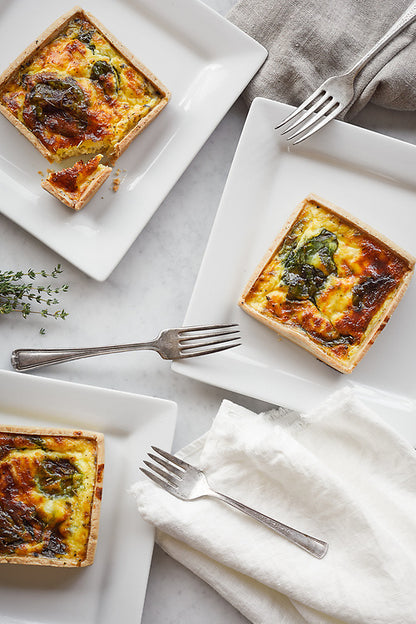 PETITE QUICHE ÉPINARDS +CHÈVRE | VÉGÉTARIEN
