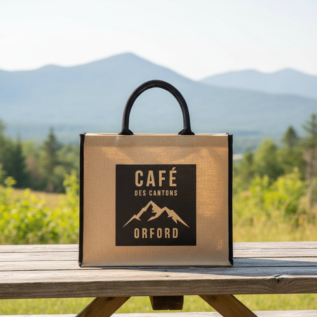 MERCH CAFÉ DES CANTONS | GRAND SAC FOURRE-TOUT EN JUTE