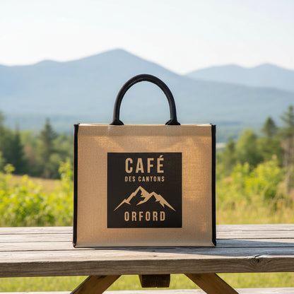 MERCH CAFÉ DES CANTONS | GRAND SAC FOURRE-TOUT EN JUTE