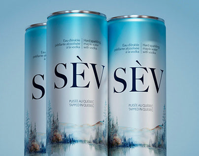 COCKTAILS ALCOOLISÉS | SÈV EAU D'ÉRABLE | EAU D'ÉRABLE PÉTILLANTE ALCOOLISÉE À LA VODKA | 355 ML
