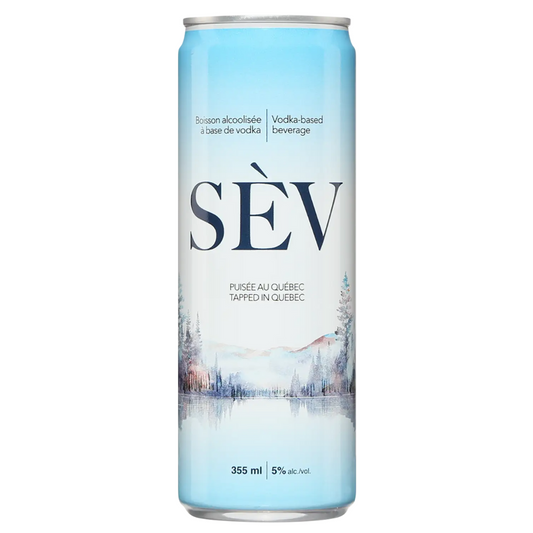 COCKTAILS ALCOOLISÉS | SÈV EAU D'ÉRABLE | EAU D'ÉRABLE PÉTILLANTE ALCOOLISÉE À LA VODKA | 355 ML