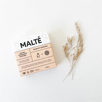 NATURAL MOISTURIZING + EXFOLIATING SOAP WITH SHEA BUTTER | PEARS &amp; CITRUS FRUITS