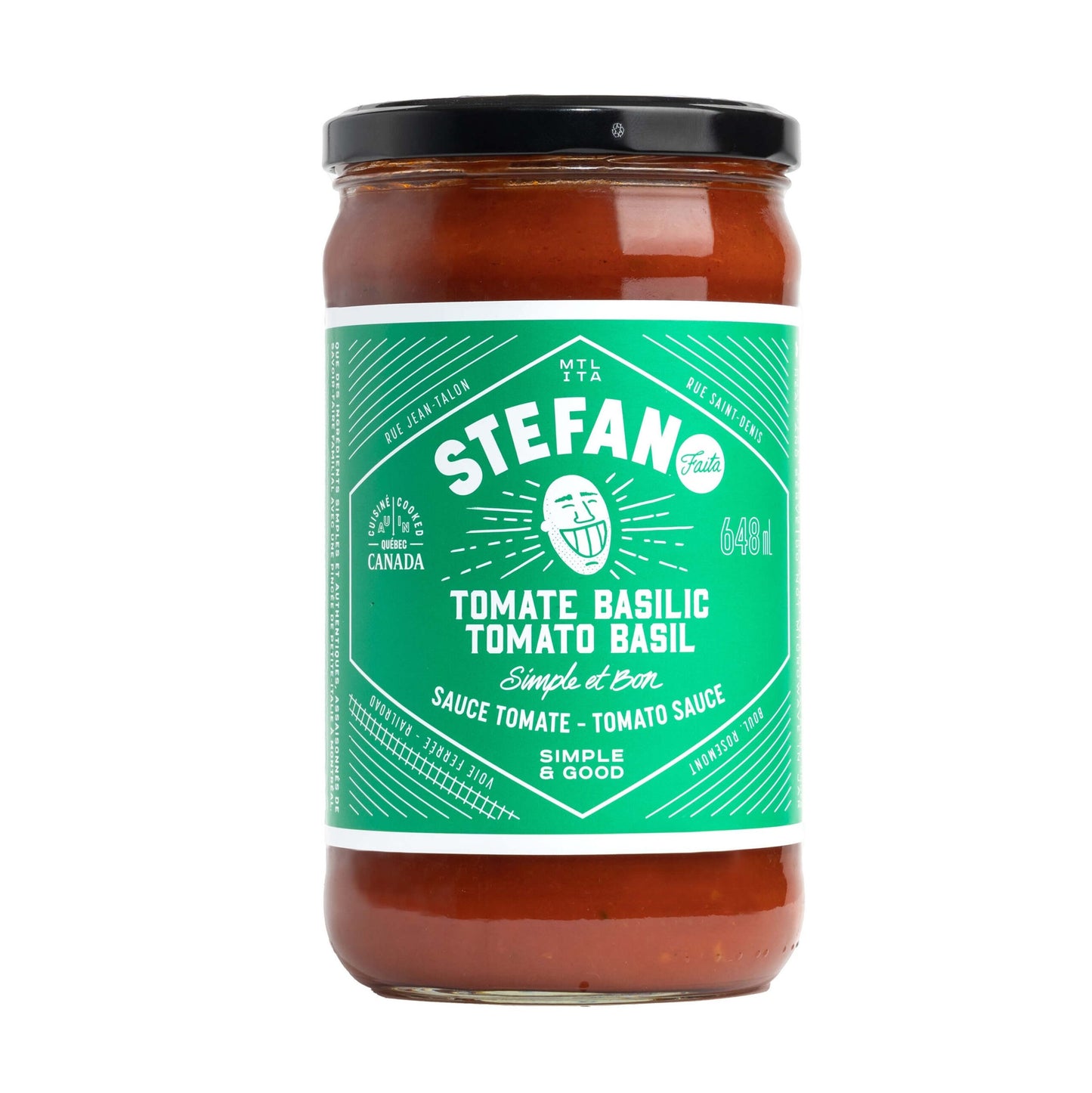 SAUCE TOMATE & BASILIC | STEFANO FAITA | 660 ML