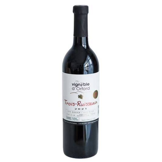 AU VIGNOBLE D'ORFORD | LES TROIS-RUISSEAUX 2020 | VIN ROUGE SEC | 750 ML