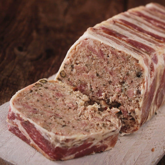 PÂTÉ DE FOIE DE PORC +BACON | DE LA FERME À L'ASSIETTE | 250 GR