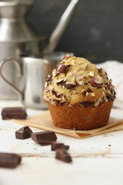 BANANA + CHOCOLATE MUFFIN
