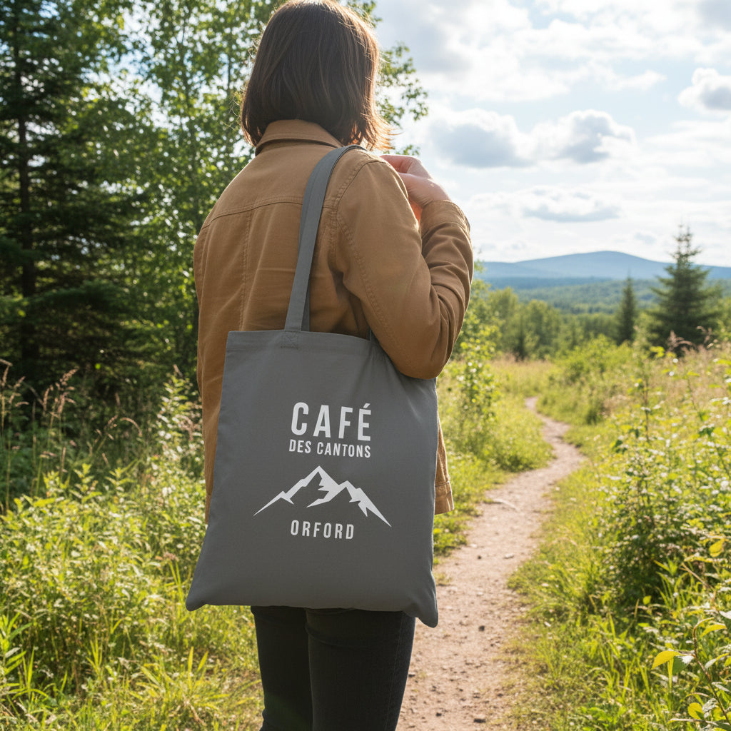 MERCH CAFÉ DES CANTONS | SAC EN COTON RECYCLÉ (17" x 15")