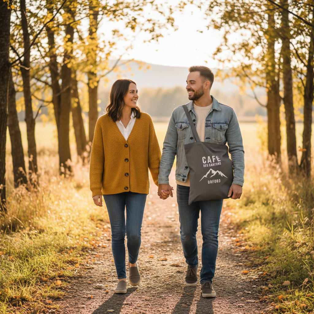 MERCH CAFÉ DES CANTONS | SAC EN COTON RECYCLÉ (17" x 15")