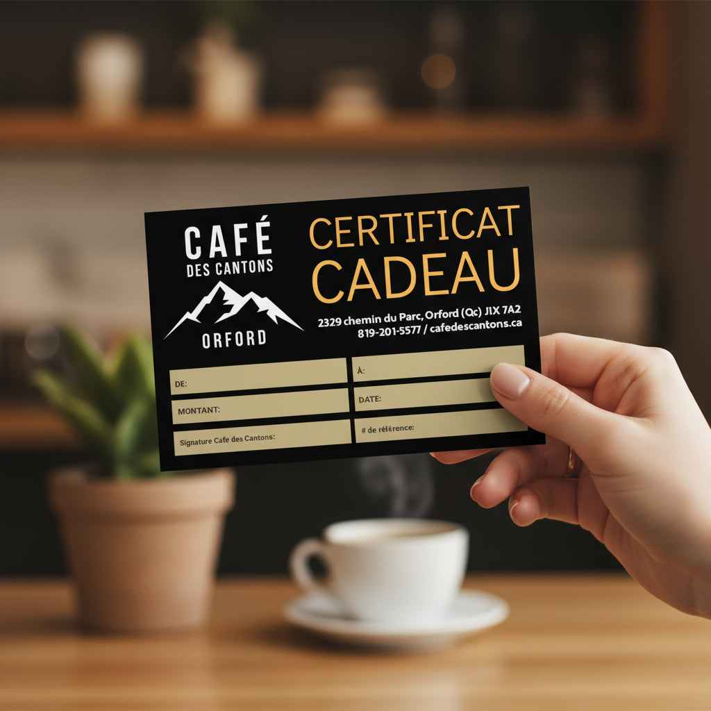 CERTIFICAT CADEAU | CAFÉ DES CANTONS