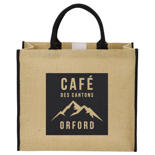 MERCH CAFÉ DES CANTONS | GRAND SAC FOURRE-TOUT EN JUTE (16" x 14" x 7.5")