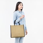 MERCH CAFÉ DES CANTONS | GRAND SAC FOURRE-TOUT EN JUTE (16" x 14" x 7.5")