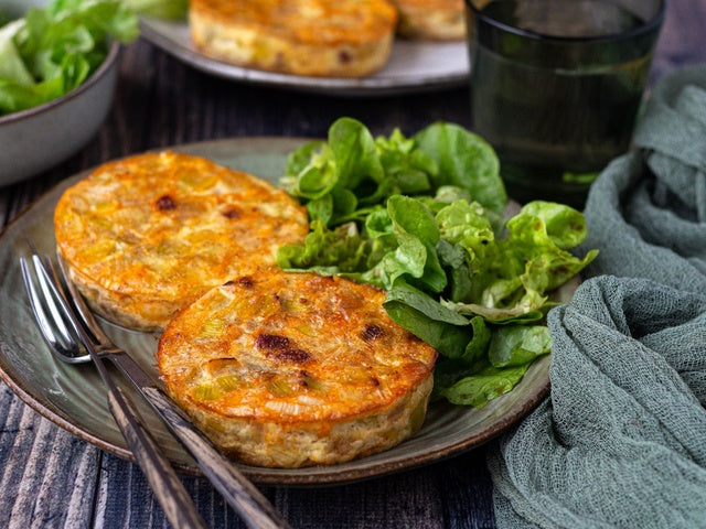 MINI CRUSTLESS VEGETABLE QUICHE | GLUTEN FREE + VEGETARIAN