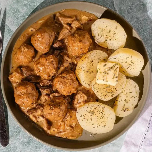 RAGOÛT DE BOULETTES +PATTES DE COCHON | DE LA FERME À L'ASSIETTE