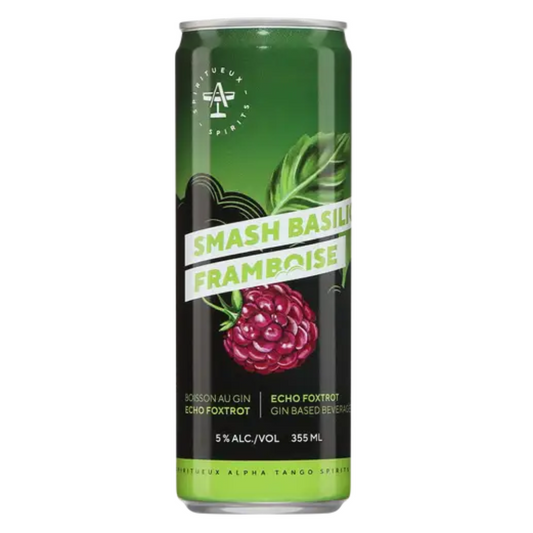 ALCOHOLIC COCKTAILS | ECHO FOXTROT SMASH BASIL + RASPBERRY | 355 ML