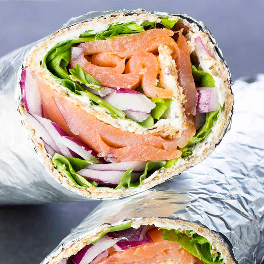 SANDWICH WRAP AU SAUMON FUMÉ